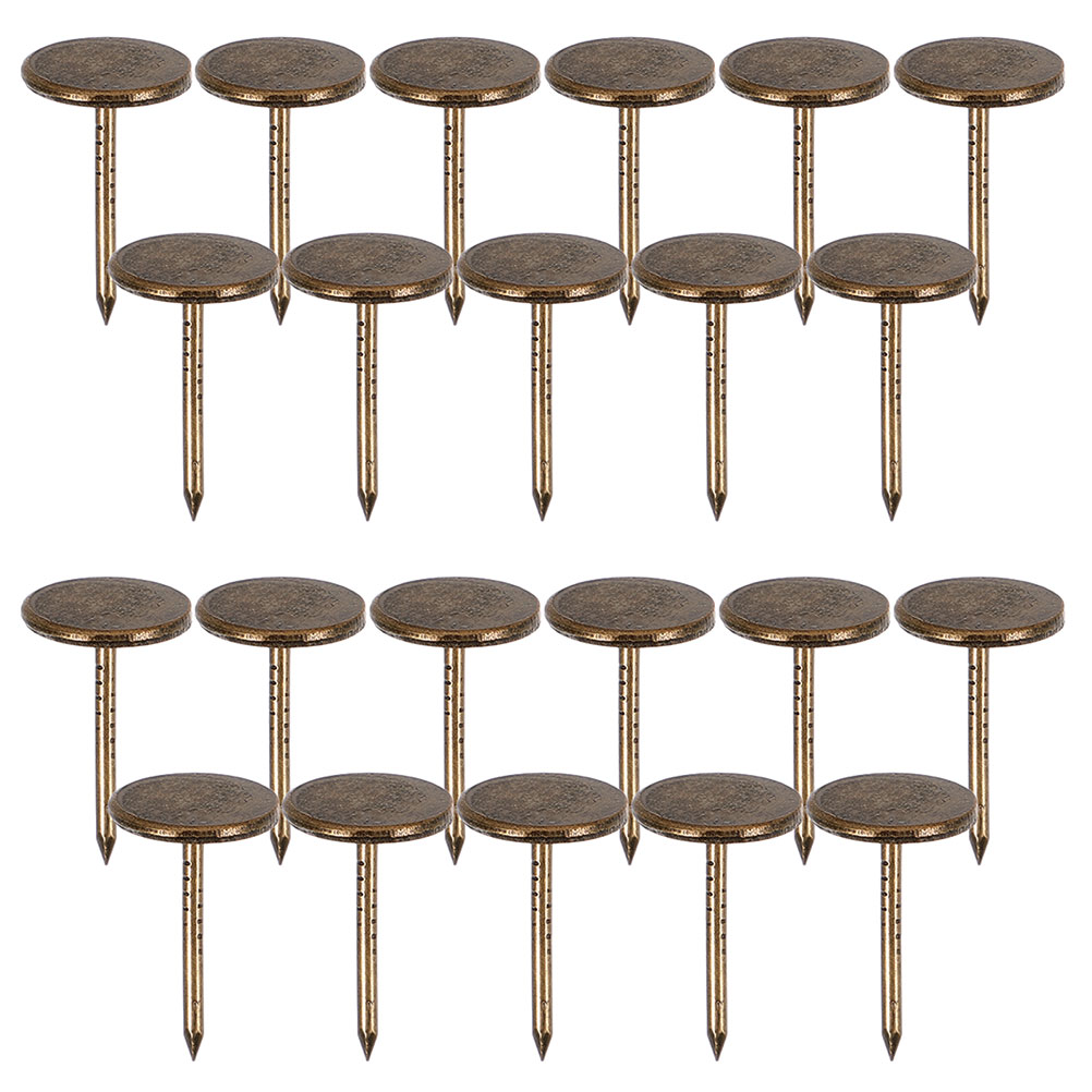Art Craft Upholstery - หมุดโลหะหัวแบนสีบรอนซ์แบบวินเทจ 150 ชิ้น สำหรับตกแต่งผนัง โปสเตอร์ งานฝีมือ