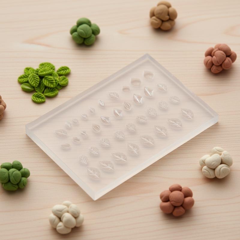 Art Craft Leaves - แม่พิมพ์ซิลิโคน 3 มิติ สำหรับตกแต่งเล็บ ลายใบไม้ขนาดเล็ก แบบ