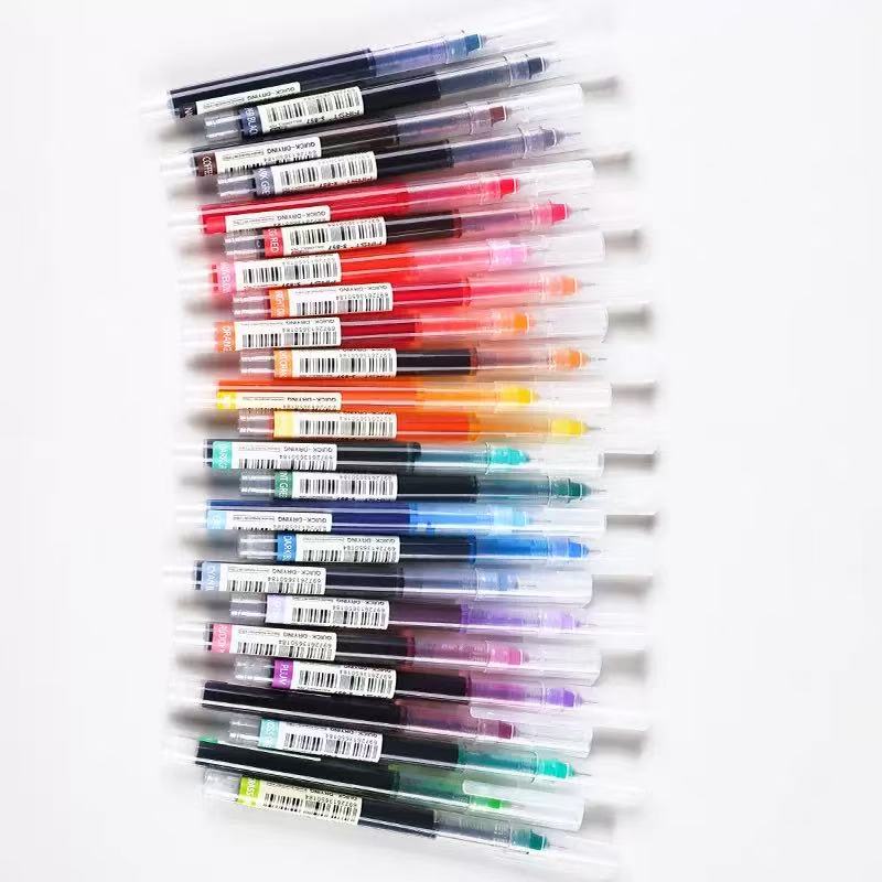 Art Craft Stationery - ชุดปากกาเจลเหลวสีสด 12+1 สี - ปากกาหมึกสีสดใสสำหรับสมุดนักเรียน งานฝีมือ