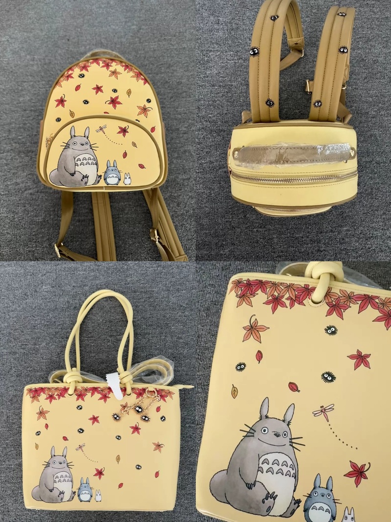 Art Craft Bag - กระเป๋าเป้สะพายหลังขนาดเล็ก ลายใบเมเปิ้ลฤดูใบไม้ร่วง ลายน่ารักสไตล์การ์ตูน เหมาะสำหรับใช้ในชีวิตประจำวัน
