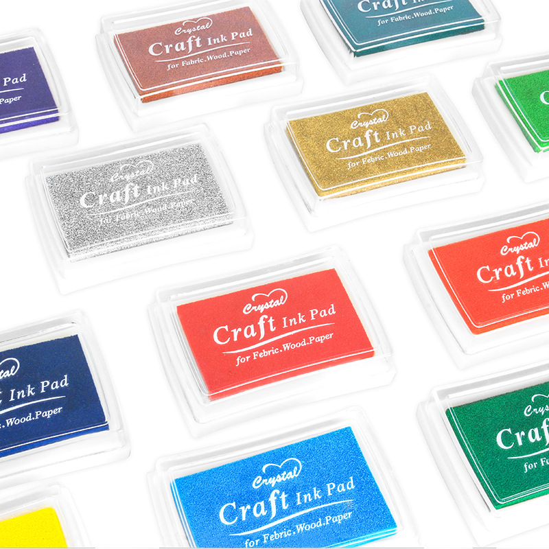 Stamping Ink Pad - Stamp Inkpad DIY อัตโนมัติหมึกม้วนพิมพ์เครื่องเขียนการ์ตูน Scrapbooking หัตถกรรมภาพวาดการ์ดอวยพรทำ