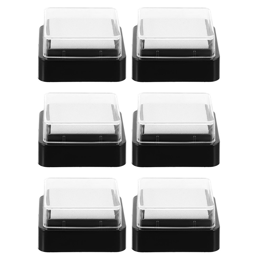 Stamping Ink Pad - แผ่นหมึกเปล่า DIY 6 ชิ้น สำหรับงานกราฟฟิตี้ แสตมป์