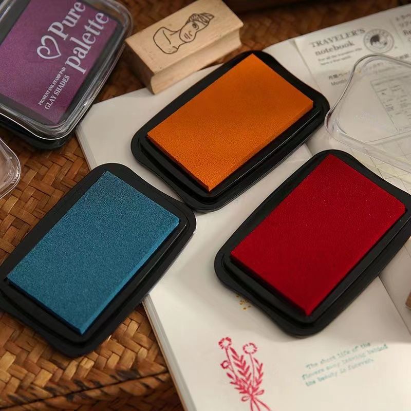 Stamping Ink Pad - แผ่นหมึกสีวินเทจ 1 ชิ้น สำหรับงาน Scrapbooking DIY