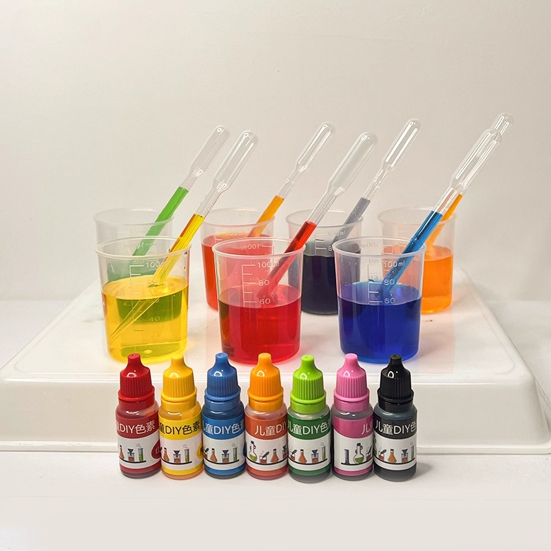 Alcohol Ink Set - สีผสมอาหารชนิดน้ำ 10 มล. สีผสมอาหารเกรดอาหาร 8 สี
