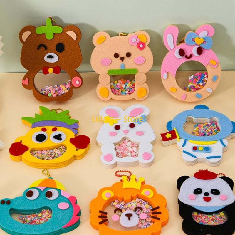 Art Craft Classes - Y4QA การ์ตูนสัตว์ Shaker จี้หัตถกรรมของเล่นเด็กพัฒนาการศิลปะหัตถกรรมโครงการ