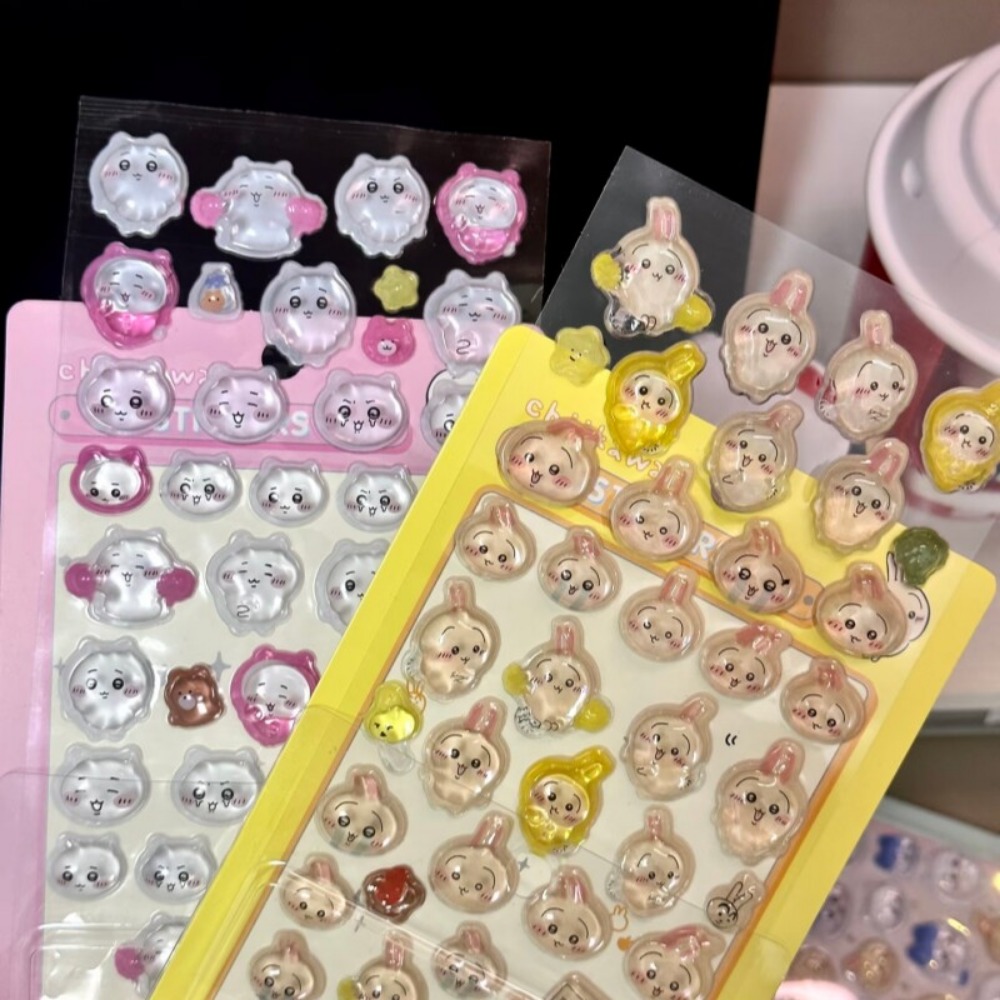 Art Craft Stationery - สติกเกอร์นูนลายชิคคาวะ 3 มิติ น่ารัก สำหรับตกแต่ง DIY