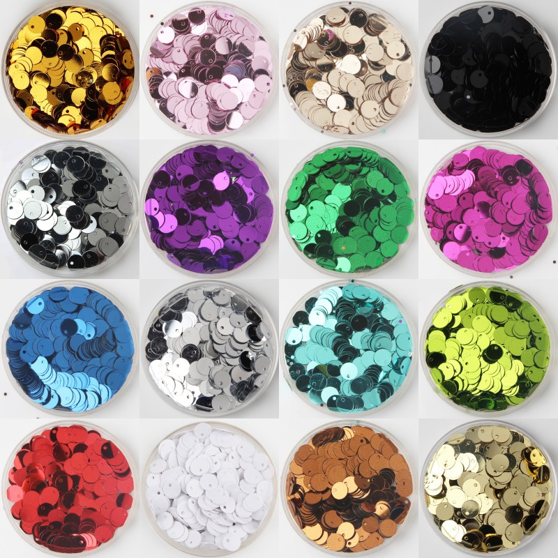 Art Craft Club - 600Pcs 6มม.8มม.รอบ Sequins สำหรับหัตถกรรมแบน Cekiny Paillettes