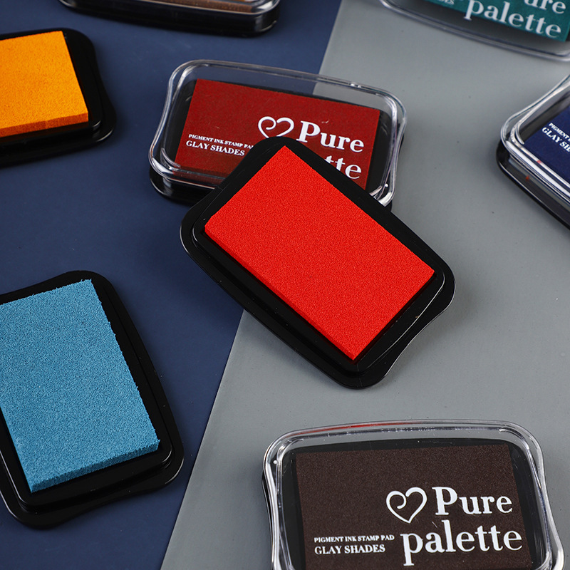 Stamping Ink Pad - 12 สีขนาดใหญ่ขนาด Vintage Inkpad สําหรับแสตมป์ DIY