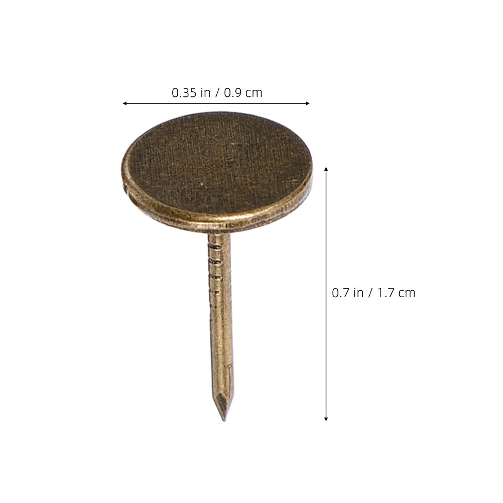 หมุดโลหะหัวแบนสีบรอนซ์แบบวินเท - Art Craft Upholstery บทวิจารณ์และราคา