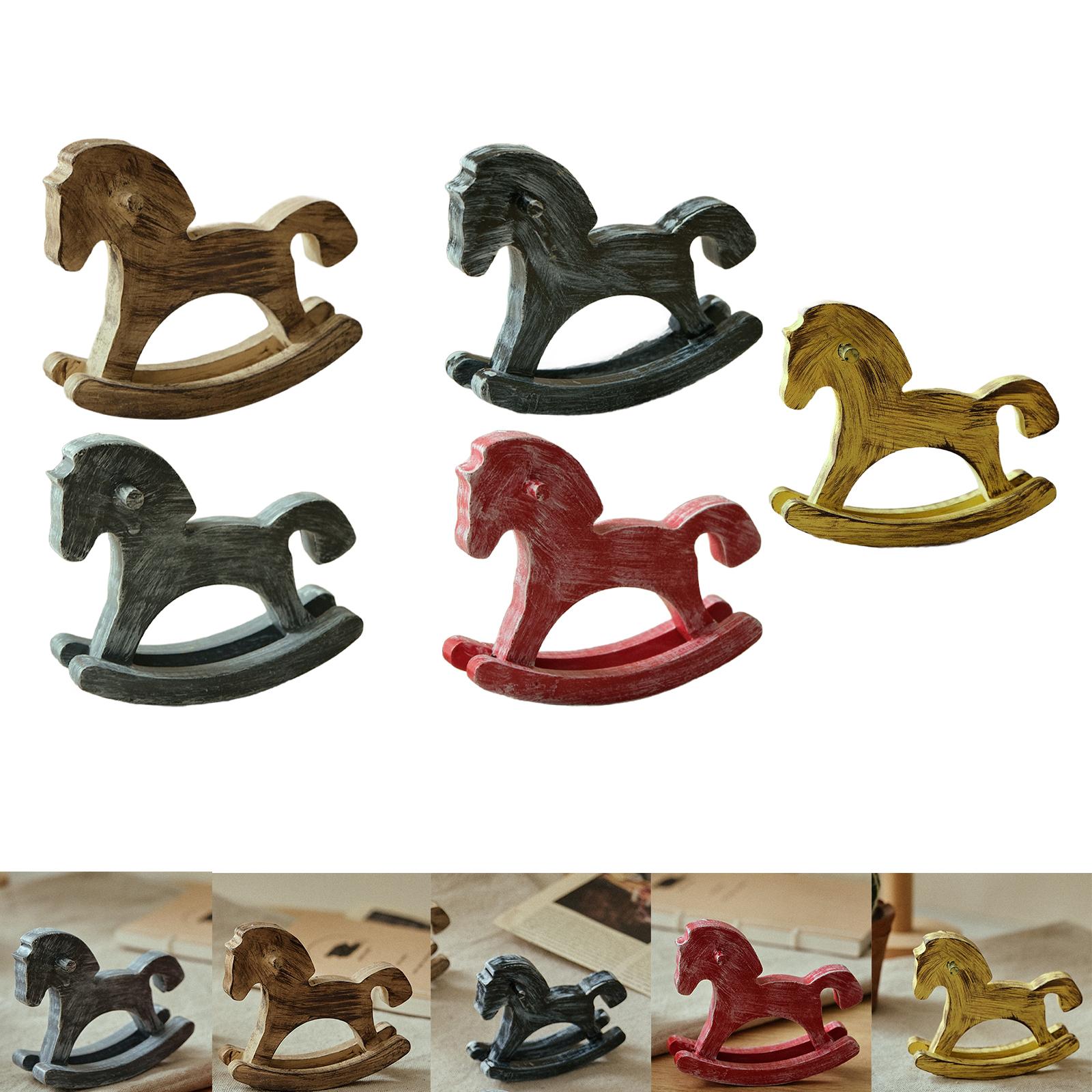 ม้าโยกไม้ ของตกแต่งบ้าน งานฝีม - Art Craft Horse บทวิจารณ์และราคา
