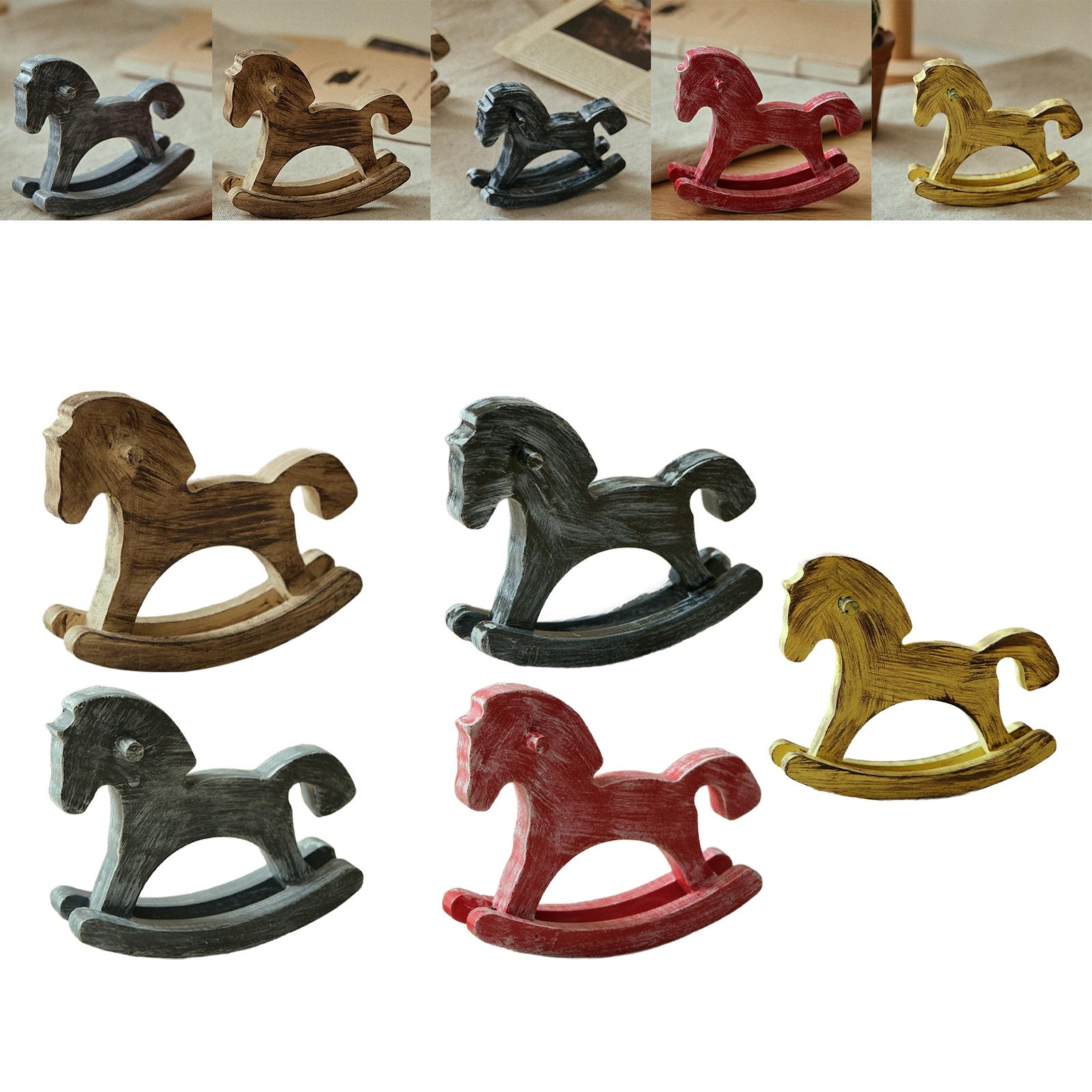 ม้าโยกไม้ ของตกแต่งบ้าน งานฝีม - Art Craft Horse บทวิจารณ์และราคา