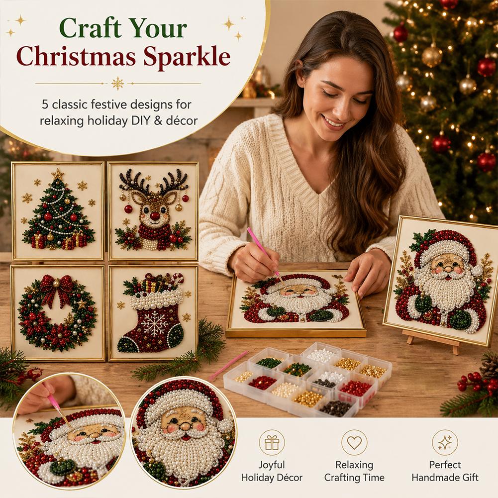 ชุดงานฝีมือ DIY ภาพปักลูกปัดรู - Art Craft For Christmas บทวิจารณ์และราคา