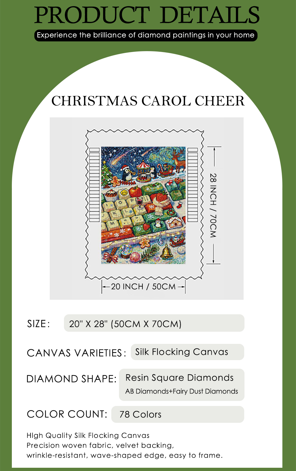 ชุดภาพวาดเพชร 5 มิติ DIY รุ่น  - Art Craft For Christmas บทวิจารณ์และราคา