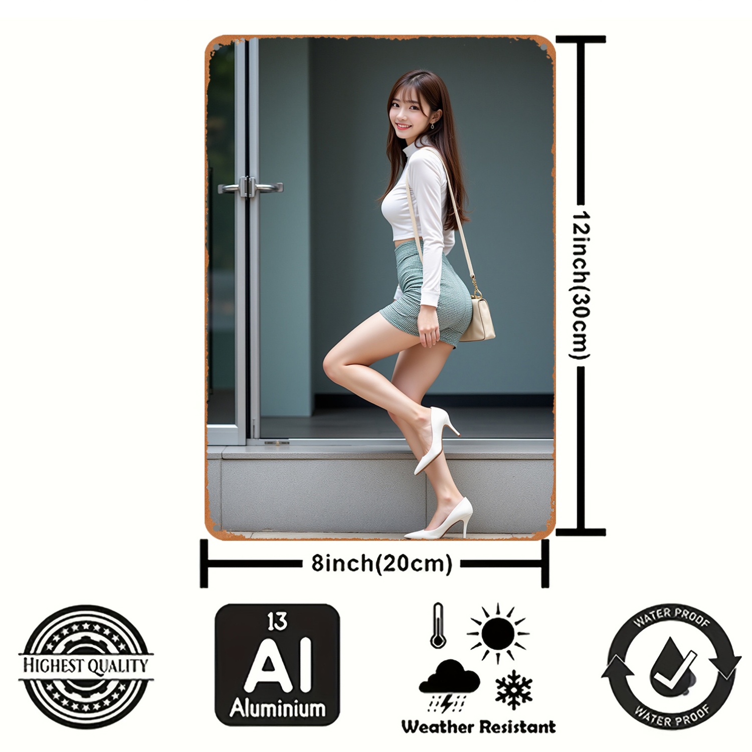 ป้ายโลหะวินเทจ 2D ตกแต่งผนังสไ - Art Craft Club บทวิจารณ์และราคา