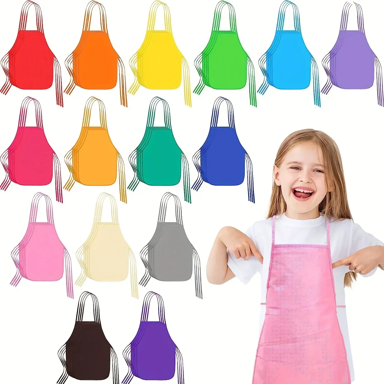 30 ชิ้นเด็กผ้ากันเปื้อนผ้าไม่ท - Art Craft Classes บทวิจารณ์และราคา