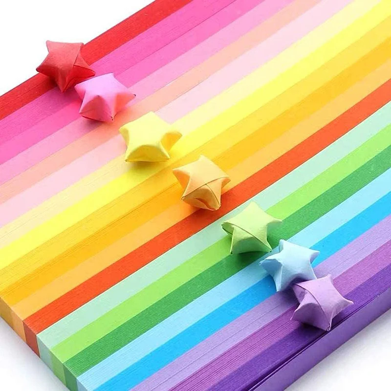 540 แผ่น Lucky Origami ดาวแถบก - Art Craft Birthday Party บทวิจารณ์และราคา