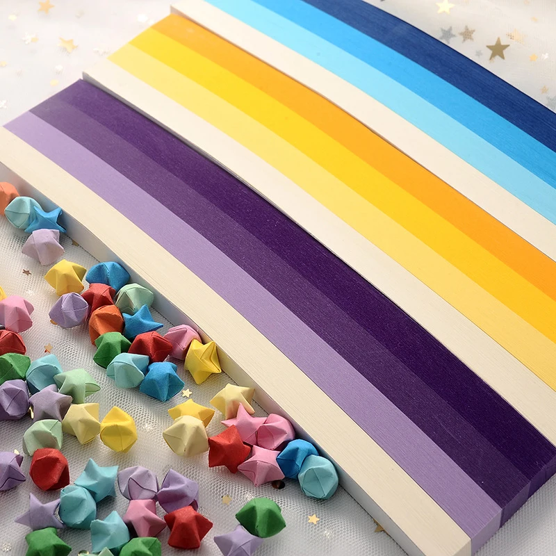 540 แผ่น Lucky Origami ดาวแถบก - Art Craft Birthday Party บทวิจารณ์และราคา