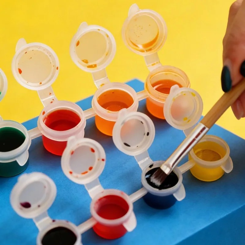 10/30/50PCS กระปุกสีเปล่า ถ้วย - Art And Craft With Paint บทวิจารณ์และราคา
