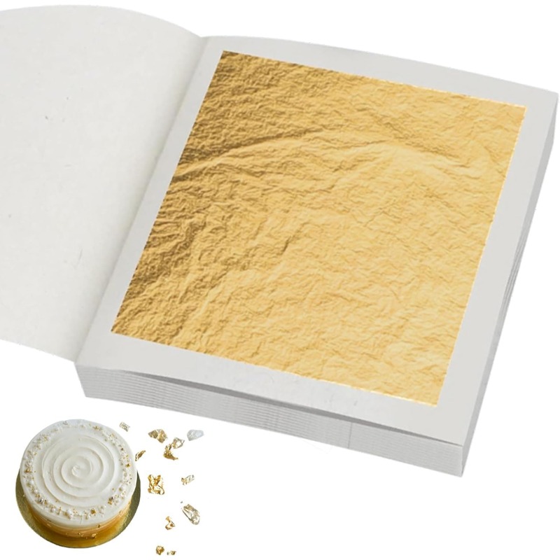 แผ่นทองคำแท้ 24K 3 ขนาด ทองคำบ - Art Craft Leaves บทวิจารณ์และราคา