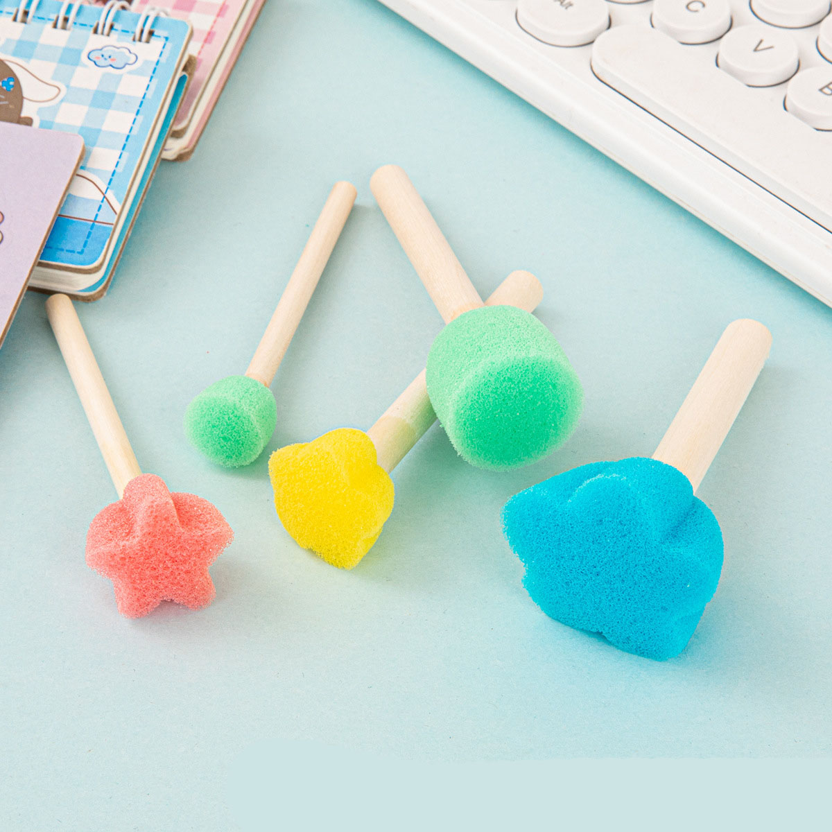 10 ชิ้นฟองน้ำทาสีสำหรับวาดภาพบ - Art And Craft With Paint บทวิจารณ์และราคา