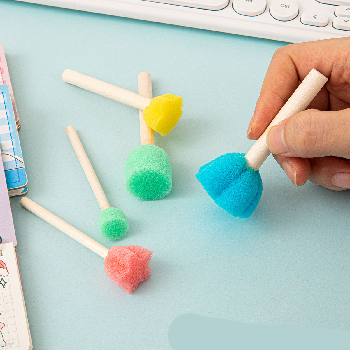10 ชิ้นฟองน้ำทาสีสำหรับวาดภาพบ - Art And Craft With Paint บทวิจารณ์และราคา