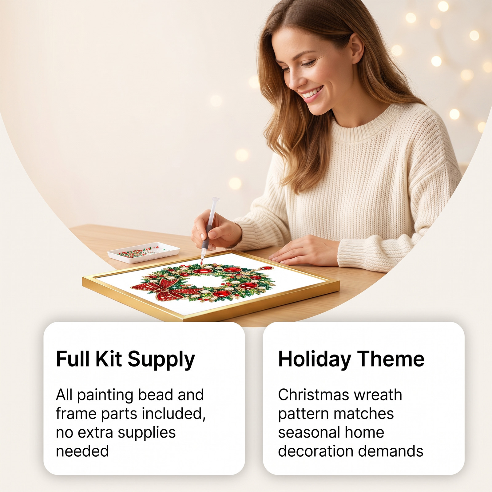 ชุดงานฝีมือเพชร DIY สำหรับคริส - Art Craft For Christmas บทวิจารณ์และราคา