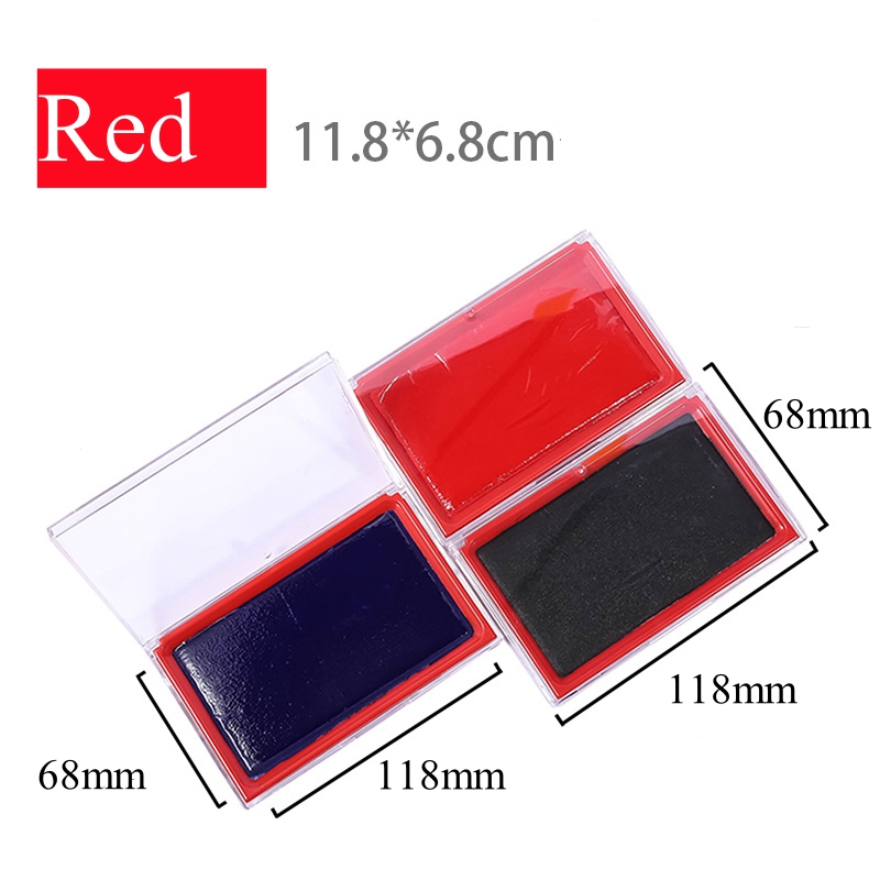 แผ่นหมึกขนาดใหญ่ 100x162 มม. ส - Stamping Ink Pad บทวิจารณ์และราคา