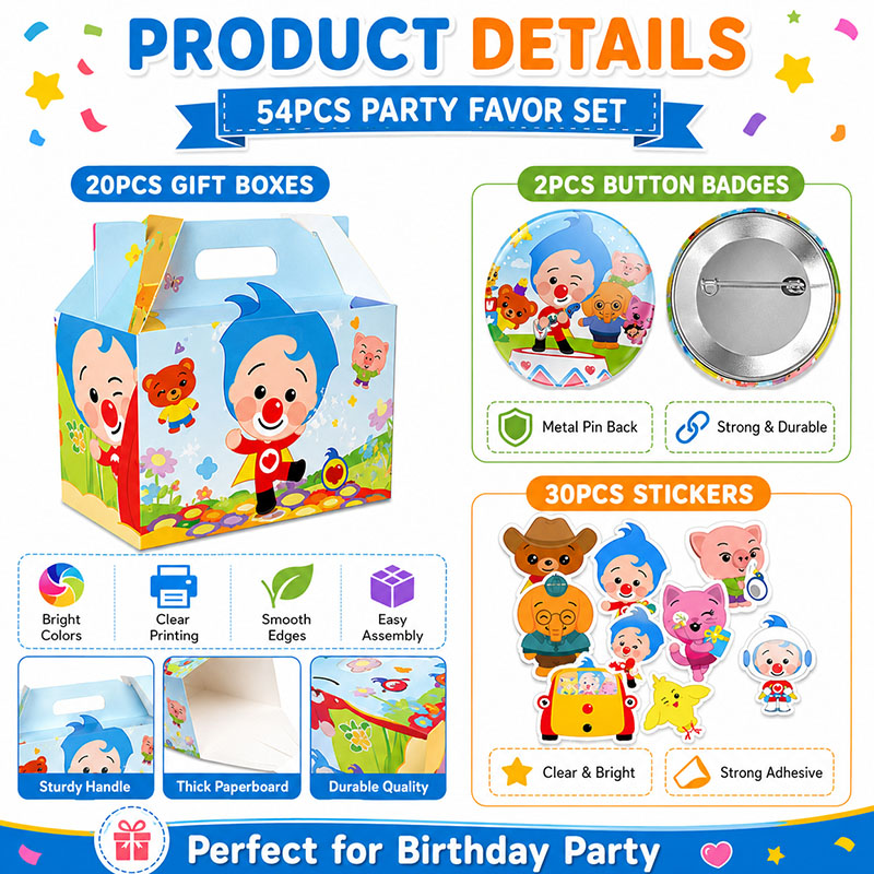 ชุดสติกเกอร์กล่องกระดาษลายการ์ - Art Craft Birthday Party บทวิจารณ์และราคา