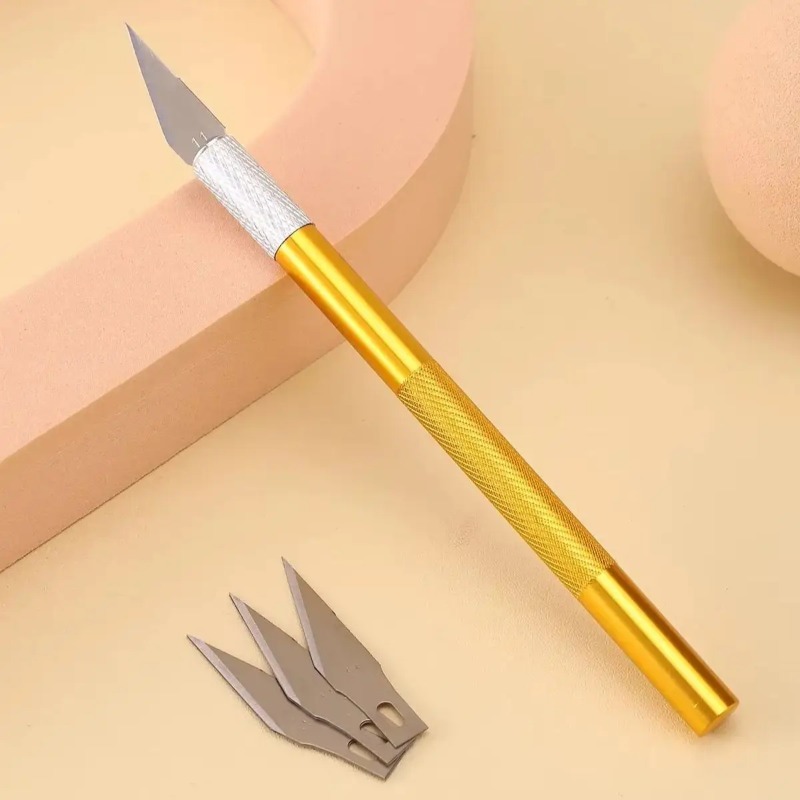 มีดแกะสลักโลหะกันลื่น สีทอง/สี - Art Craft Stationery บทวิจารณ์และราคา