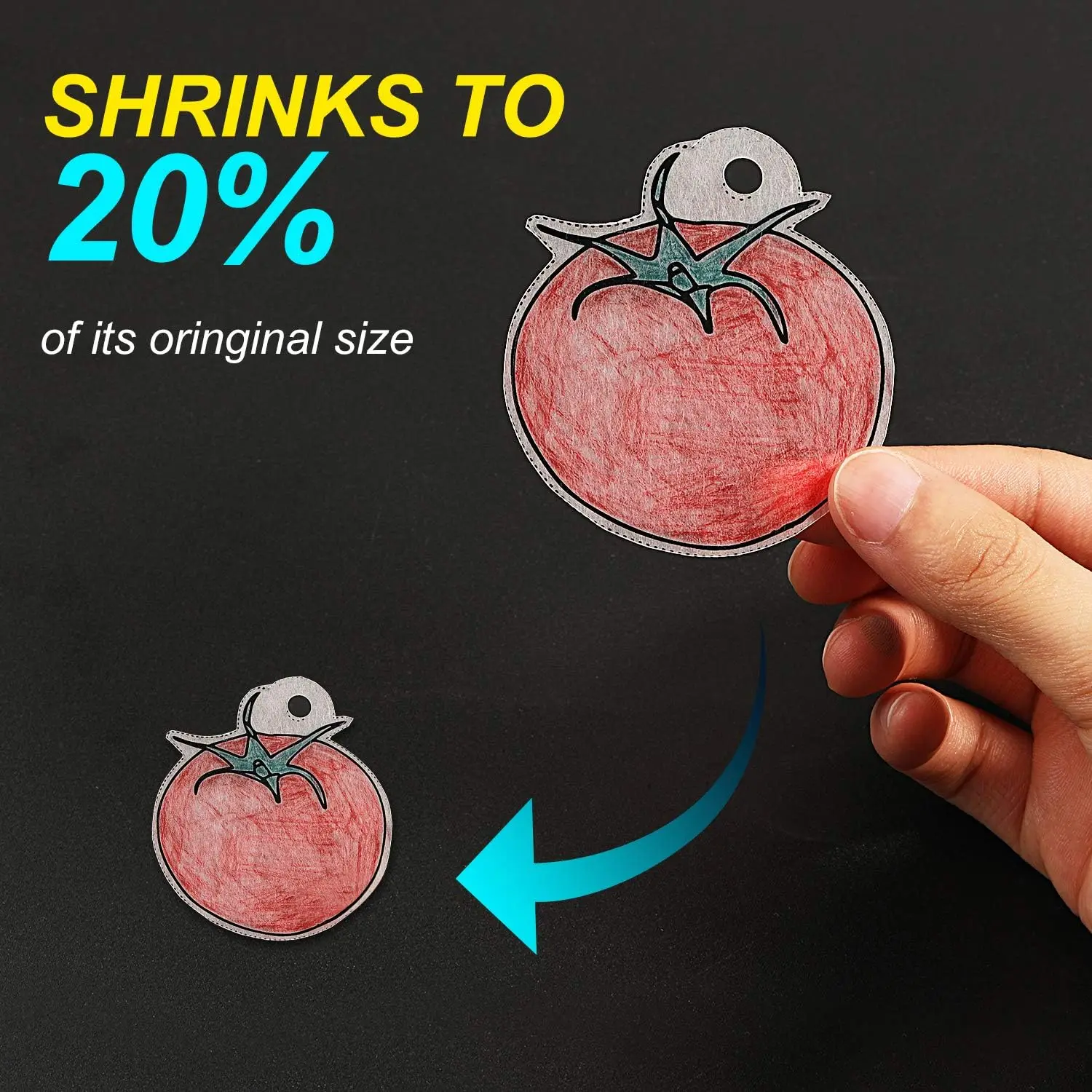 5-10 ชิ้นหดแผ่นพลาสติก Shrinky - Art Craft Birthday Party บทวิจารณ์และราคา