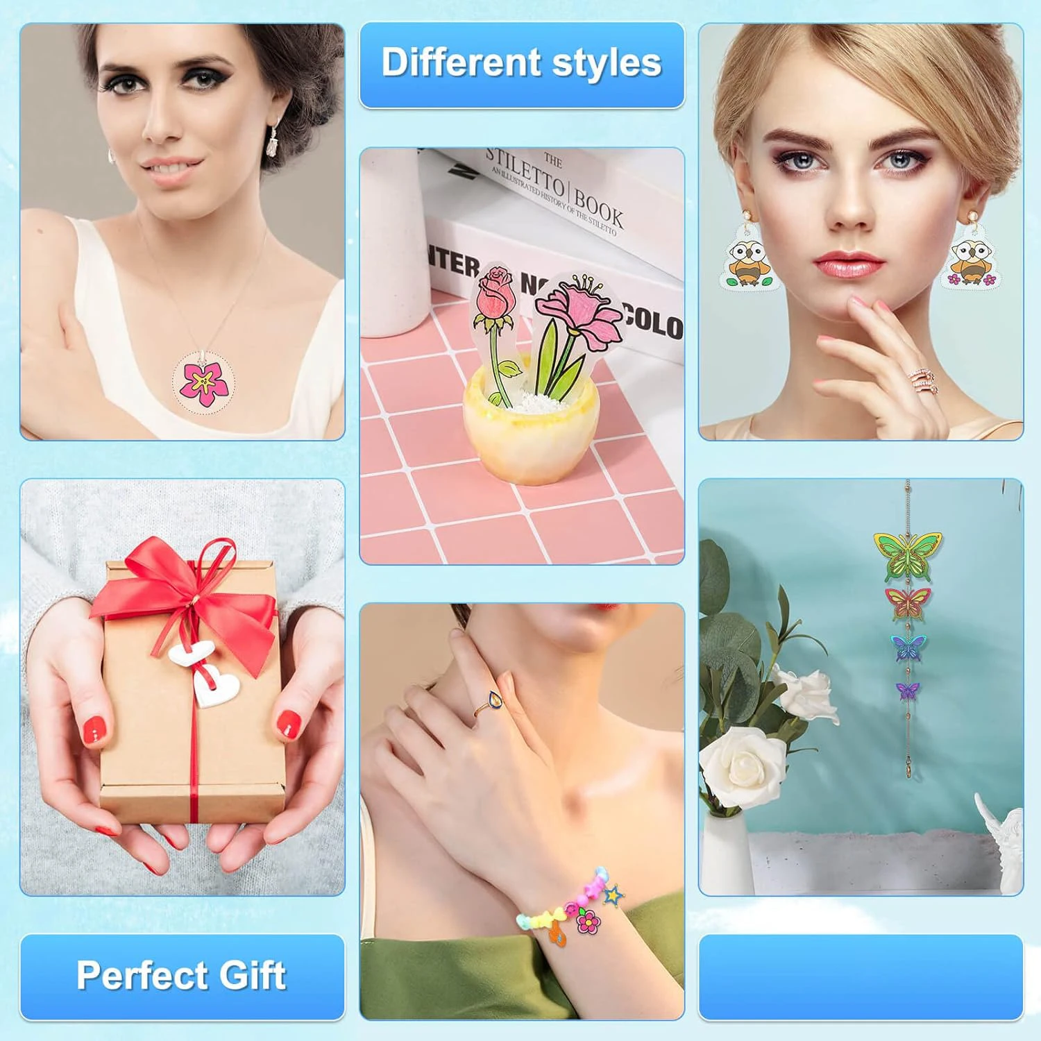 5-10 ชิ้นหดแผ่นพลาสติก Shrinky - Art Craft Birthday Party บทวิจารณ์และราคา