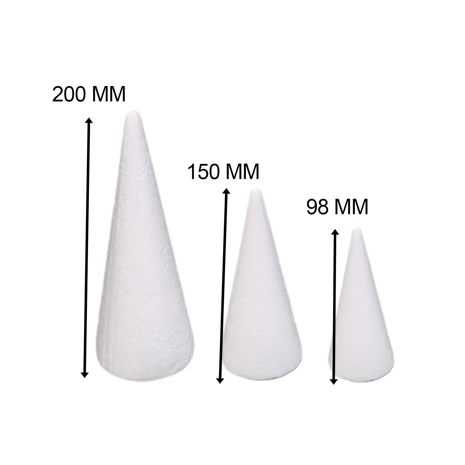 กรวยโฟมงานฝีมือ 15 ชิ้น สีขาว  - Art Craft For Christmas บทวิจารณ์และราคา