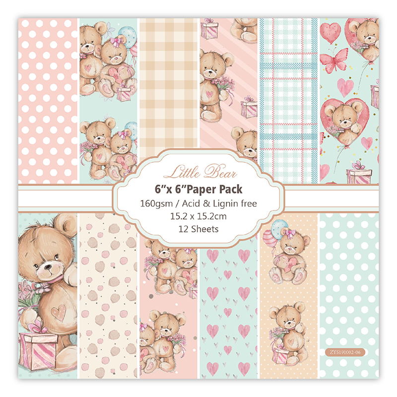 12 แผ่นหมีน้อย Scrapbooking กร - Art Craft Birthday Party บทวิจารณ์และราคา