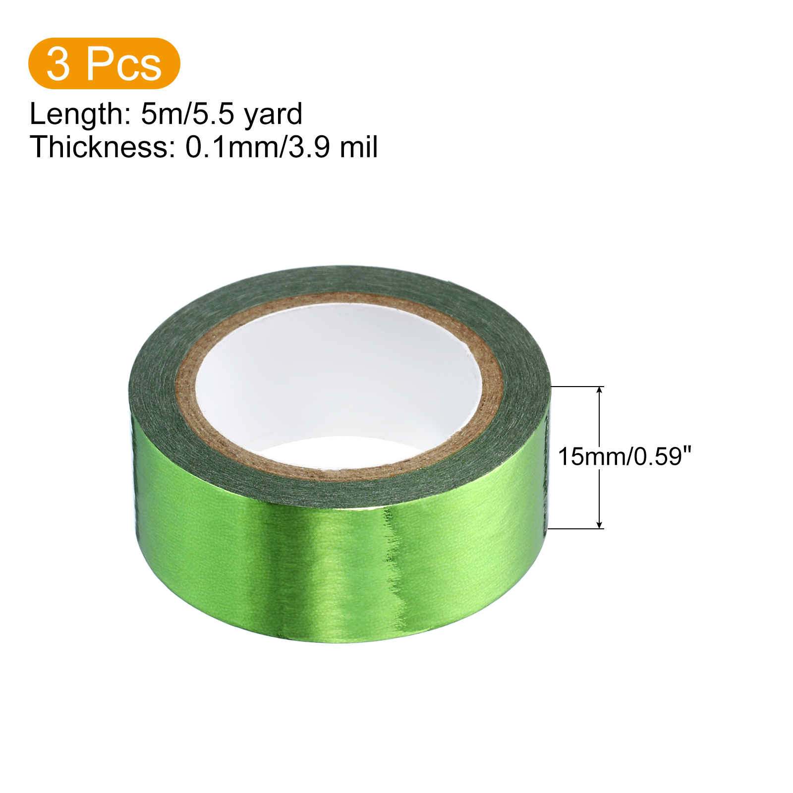 3 ม้วน 15mm x 5m METALLIC Wash - Art Craft Stationery บทวิจารณ์และราคา