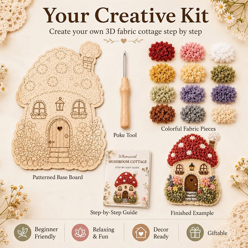 ชุดงานฝีมือ DIY บ้านเห็ด 3 มิต - Art Craft And บทวิจารณ์และราคา