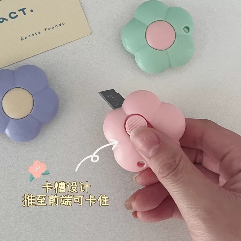 มีดคัตเตอร์ลายดอกไม้น่ารัก พกพ - Art Craft Stationery บทวิจารณ์และราคา