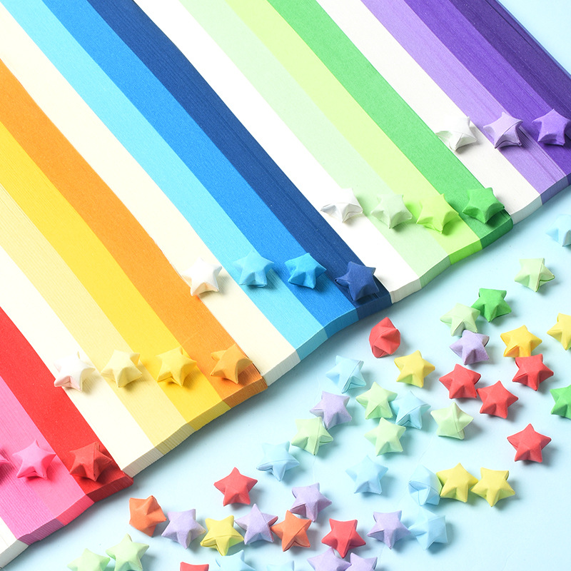 540 แผ่น Star Origami กระดาษ A - Art Craft Birthday Party บทวิจารณ์และราคา