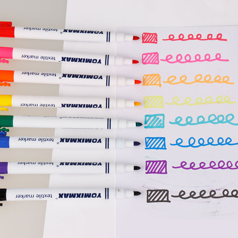12 สีปากกามาร์กเกอร์สีผ้าชุดเส - Art Craft Stationery บทวิจารณ์และราคา