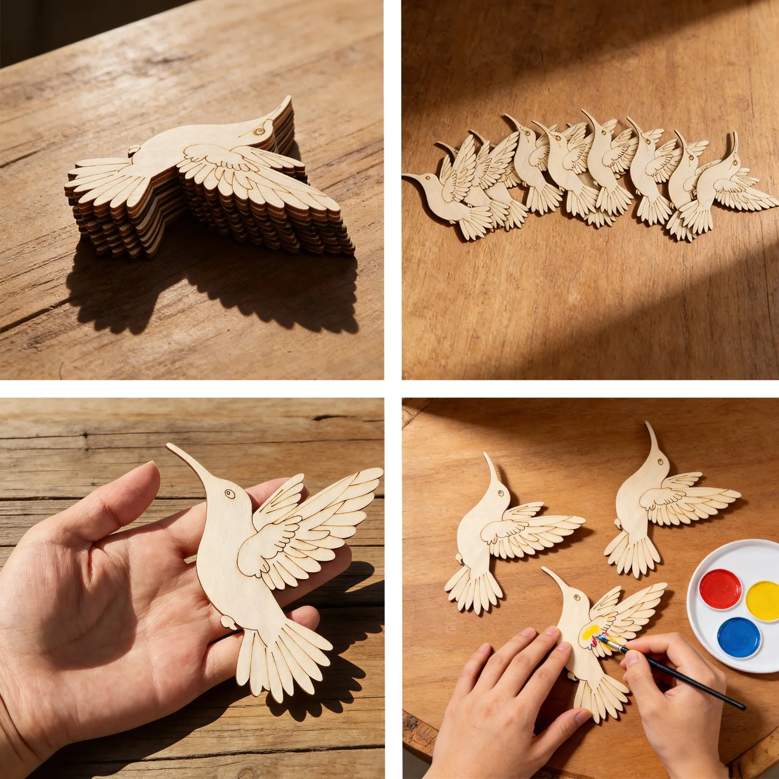 ชุดงานฝีมือไม้รูปสัตว์และนก 10 - Art Craft And บทวิจารณ์และราคา