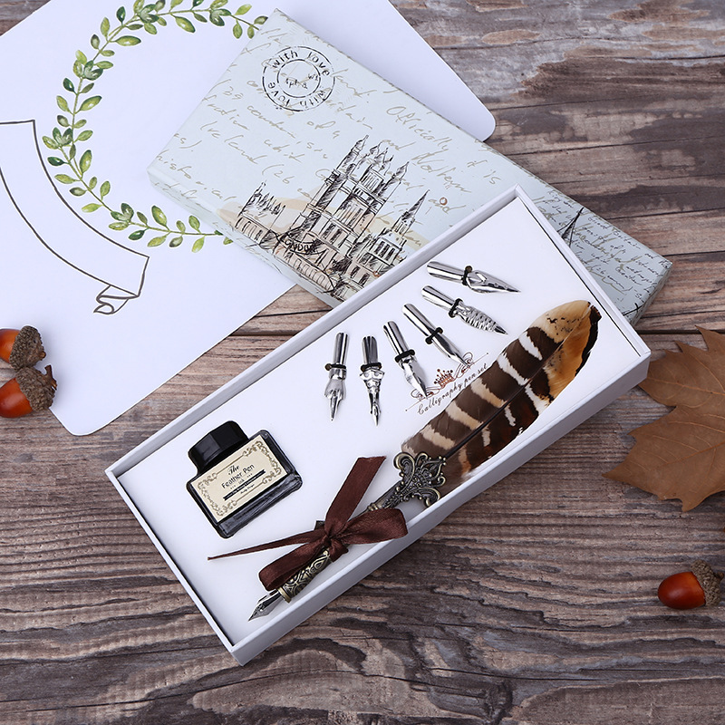 ชุดปากกาจุ่มหมึกแบบย้อนยุคพร้อ - Art Craft Stationery บทวิจารณ์และราคา