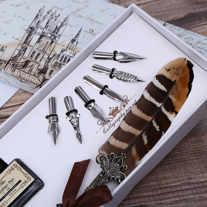 ชุดปากกาจุ่มหมึกแบบย้อนยุคพร้อ - Art Craft Stationery บทวิจารณ์และราคา