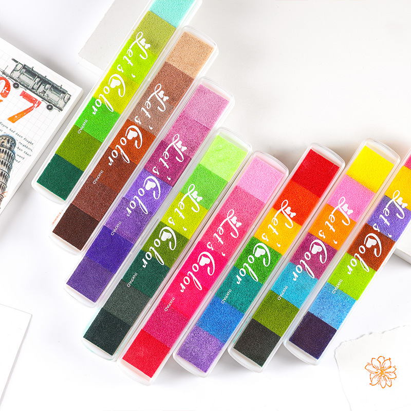 แผ่นหมึกสีน่ารักหลากสี สำหรับง - Stamping Ink Pad บทวิจารณ์และราคา