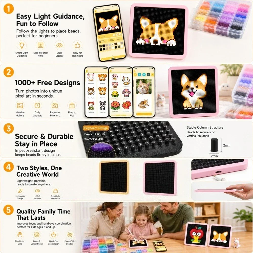 แผงไฟ LED Smart Fuse Bead Pegb - Art Craft And บทวิจารณ์และราคา