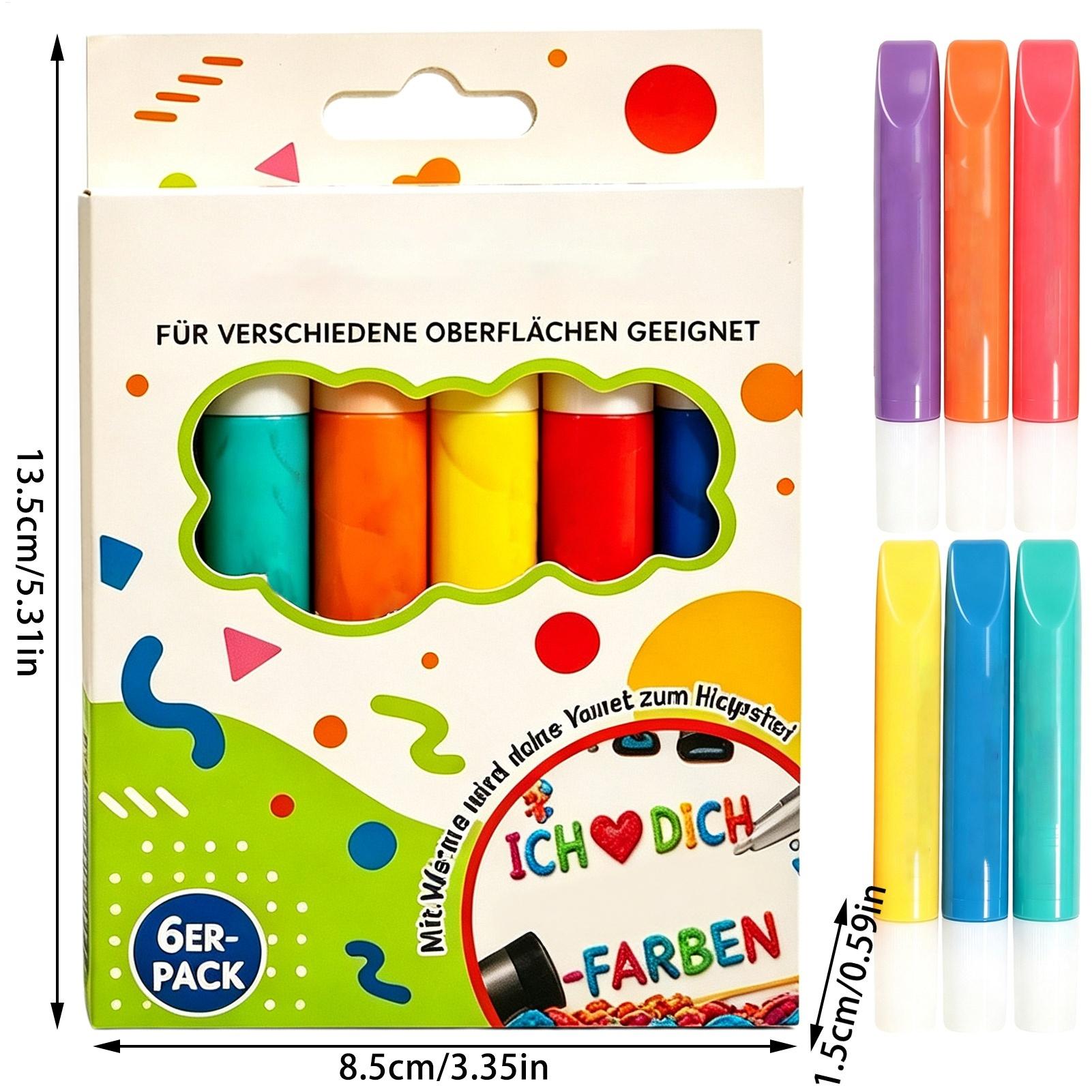 ปากกาบับเบิ้ล 6/12 ชิ้น สำหรับ - Art And Craft With Paint บทวิจารณ์และราคา