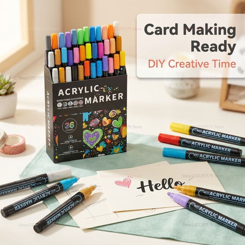 ชุดปากกาสีอะคริลิคสองหัวสำหรับ - Art Craft Stationery บทวิจารณ์และราคา