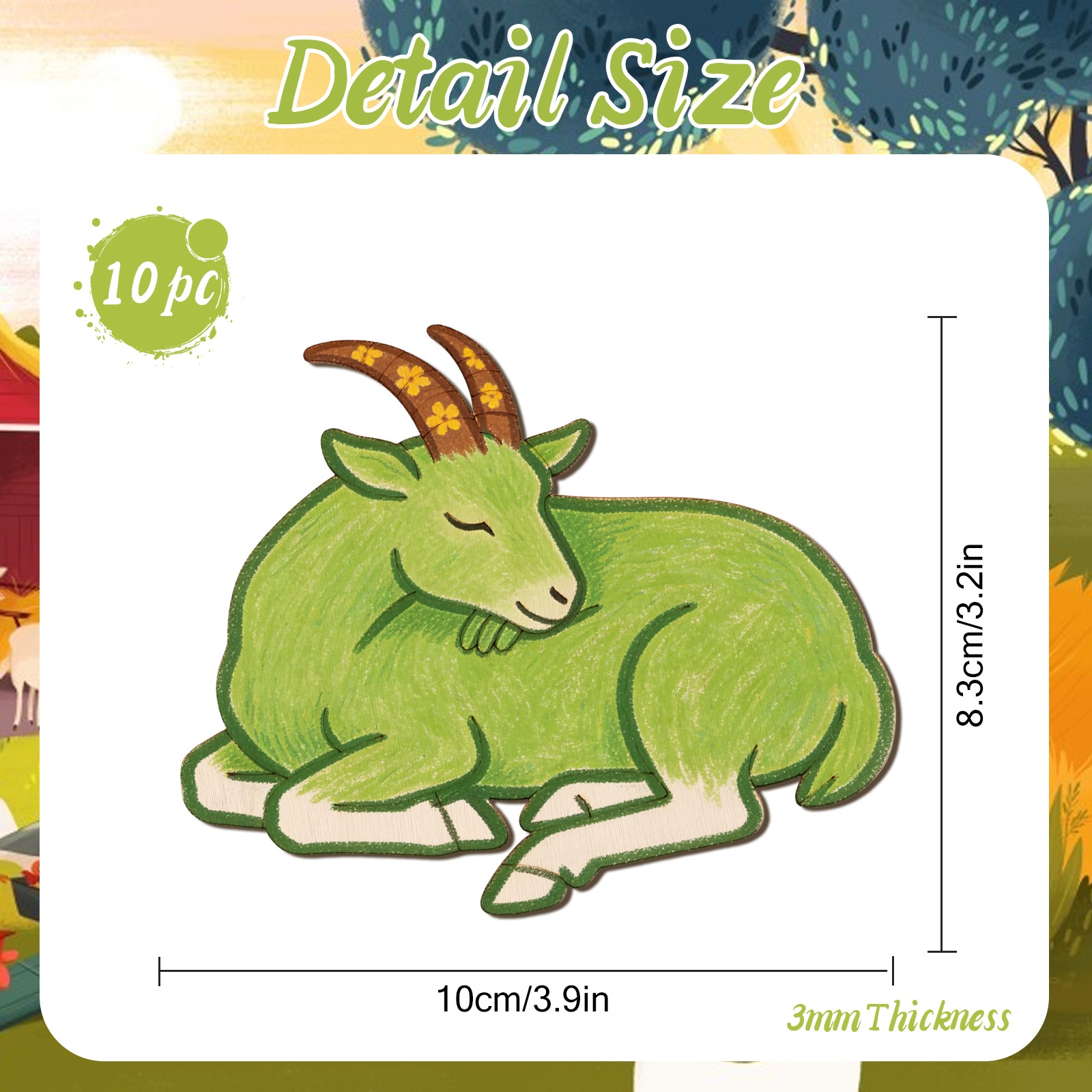 ชุดงานฝีมือไม้แกะสลักรูปแกะ 10 - Art Craft And บทวิจารณ์และราคา